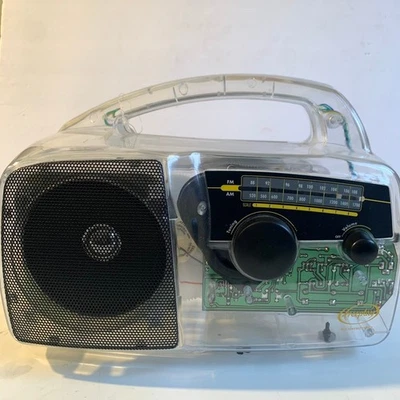 Freeplay Self Powered AM/FM Radio Solar Power Emergency Wind Up Crank Clear - Image 1 of 4