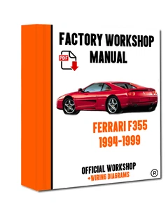 TALLER OFICIAL Servicio Manual Reparación Ferrari F355 1994 - 1999 - Imagen 1 de 6