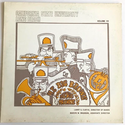 California State University Long Beach Band Big Brown Music Machine SIGNED CSULB - Image 1 of 4