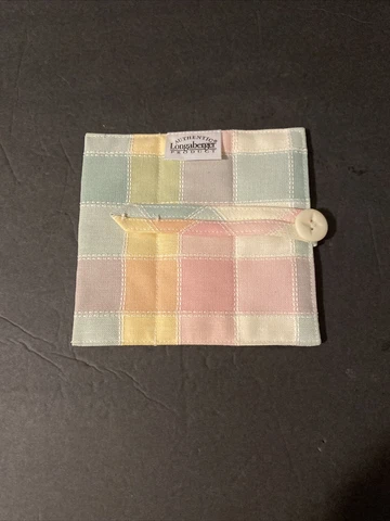 Longaberger Liner Handle Gripper Pastel Plaid 2249848 Cover