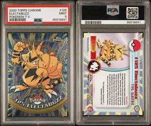 Electabuzz #125 - 2000 Topps Chrome TV Animation Pokemon Card - PSA 9 MINT - Picture 1 of 3