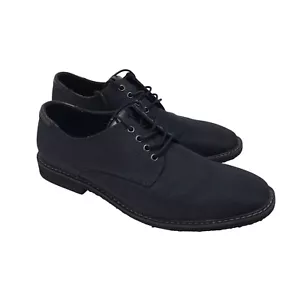 Zapatos de vestir Guess Oxford de lona con cordones negros para hombre, talla 10 - Imagen 1 de 8