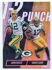 2018 Panini Absolute 1-2 Punch - #OTP-AD - Rodgers & Adams - Green Bay Packers - Picture 1 of 1