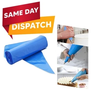 200 x Icing Piping Bags Savoy Disposable Blue 21" for Cake Pastry Decoration - Picture 1 of 7