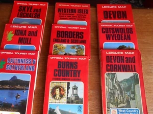Offizielle touristische Karten der Regionen Großbritanniens jede Karte £2,75 - Bild 1 von 11