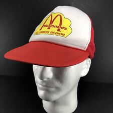 McDonalds Columbus Region Adult Snapback Hat Employee Uniform Mesh Back Rope Cap