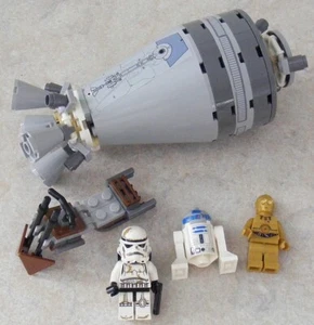 LEGO 9490 STAR WARS Droid Escape Pod + R2D2 C-3PO Sandtrooper Minifigures - Picture 1 of 10