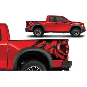 Calcomanía deportiva negra mate para maletero carrocería maletero rayas vinilo gráficos para Ford F150 - Imagen 1 de 6