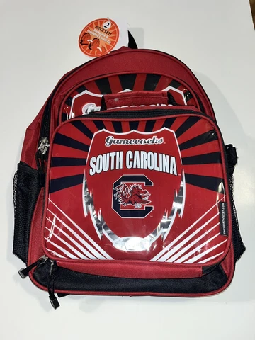 NCAA South Carolina Gamecocks Backpack & Insulated Lunch Box 2 Piece Set Cover