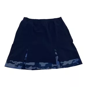 Chico's Women's Zenergy Navy Blue Camo Tennis Skort With Under Shorts Size S/M - Picture 1 of 8