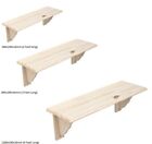 Natural Wood Wooden Shelf Storage Unit Stand Kit & Fittings Wall Mounted Shelves