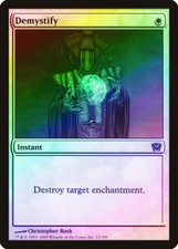 Demystify FOIL 9th Edition NM White Common MAGIC THE GATHERING CARD ABUGames