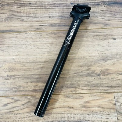 Race Turbine 2-Bolt Black Aluminum MTB Rigid Seatpost 27.2 Cut to 310mm - Image 1 of 4