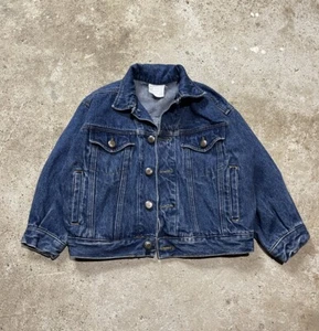 Vintage 90s Bugle Boy Active Jean Denim Jacket Size Medium Toddler Baby Youth - Picture 1 of 4