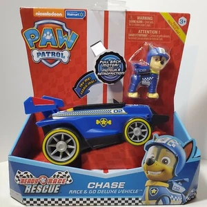 Paw Patrol Ready Race Rescue - Chase Race & Go Deluxe Vehicle New Car Pull Back - Picture 1 of 2