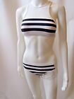 Alexander Wang Black and White Striped Fishnet Bikini Size XS