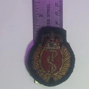 Medical Branch Padded Bullion Beret Cap Badge Glued Back/Previously Mounted - Picture 1 of 3