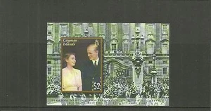 CAYMAN ISLANDS SGMS1142 DIAMOND WEDDING OF QE11 & DUKE OF EDINBURGH M/S MNH - Bild 1 von 1