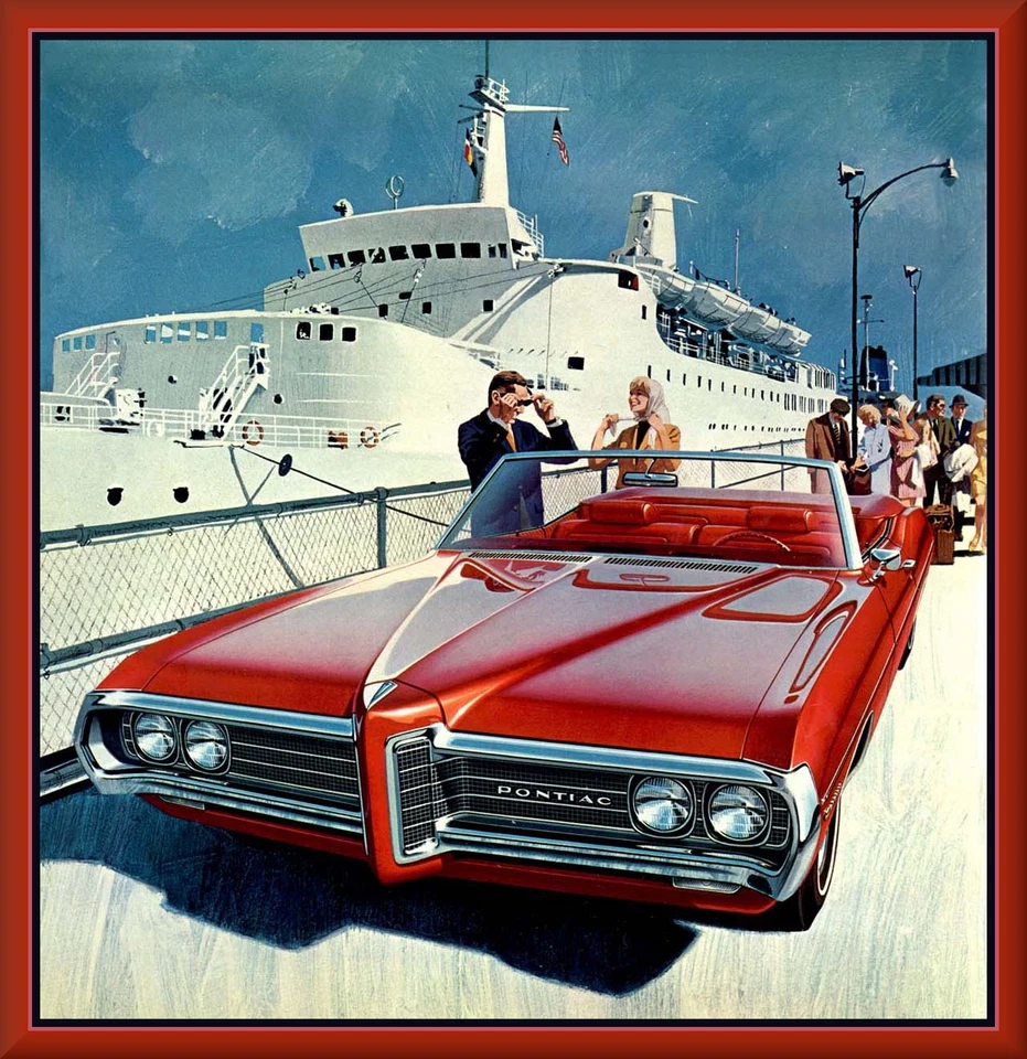 Pontiac Catalina 1969 convertible, caja de herramientas/armario/imán de refrigerador 42 millas Foto 1 de 1