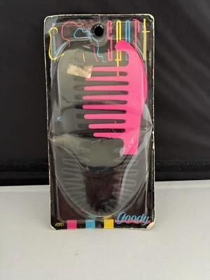 De colección 1990 Goody Sport Moda Pelo Elástico Peine Clip Rosa Caliente Nuevo de Lote Antiguo Foto 1 de 4