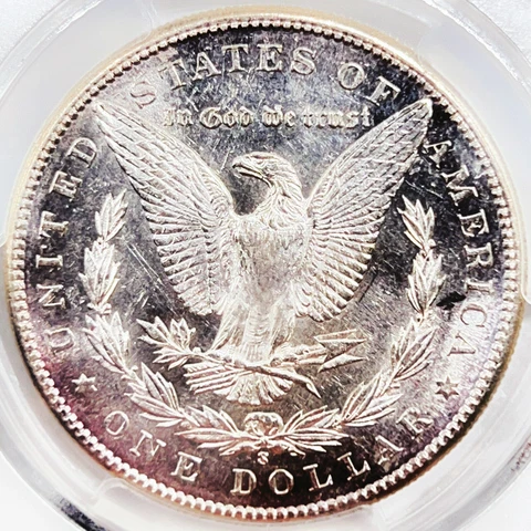 1900-S PCGS AU58 Morgan Silver Dollar Semi PL 633306 Cover