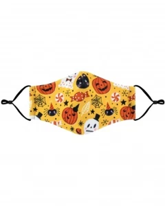 HALLOWEEN Print Face Mask PM2.5 Filter Pocket INCLUDES 1 FILTER Reusable - Picture 1 of 3