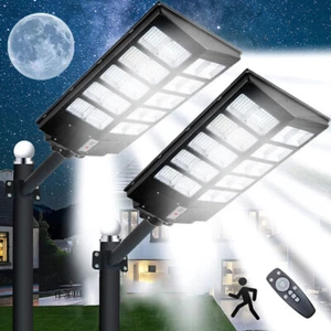 1000000lm LED Solar Street Light Security Flood Lamp for Outdoor Wall Pathway - Picture 1 of 15