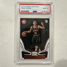 2018 Panini Certified 155 Trae Young PSA Gem Mint 10 Atlanta
