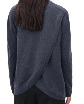 Suéter envolvente de lana de cordero Cos para mujer talla XS azul melange excelente estado Foto 1 de 4