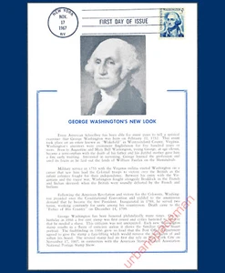 1283B Hammond Maxicard 5c George Washington 1967 First Day Cover Maximum Card - Picture 1 of 1