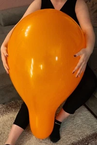 1 Qualatex Q24 Luftballon Looner Balloon rare orange - Bild 1 von 3