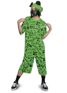 SINGER BILLIE EILISH COSTUME GREEN TWO PIECE COSTUME, ADULT LARGE (12-14) - Picture 1 of 6