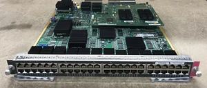 CISCO 48Port 10/100/1000 BASE Switch Module & WS-F6700-CFC Daughter Card - Picture 1 of 3
