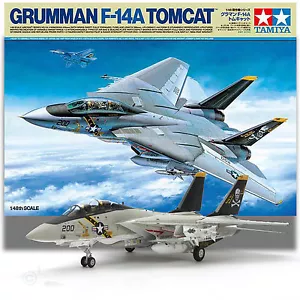 TAMIYA 1/48 GRUMMAN F-14A TOMCAT KIT *OPTION U.S./IRAQI MARKINGS - Picture 1 of 11