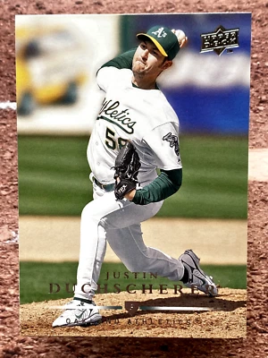 2008 Upper Deck Justin Duchscherer #600 Oakland Athletics - Image 1 of 2
