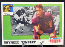 1955 Topps All American FB Card Gaynell Tinsley #14 RC EX-EXMT RANGE BV $100 SL
