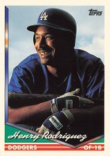 1994 Topps #727 HENRY RODRIGUEZ Los Angeles Dodgers