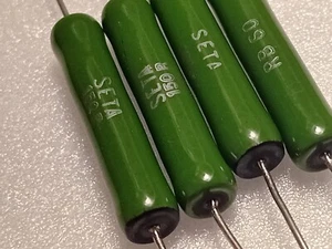 4x 150 ohms RB60.5% .8W.SETA 150R- RESISTANCE DE PUISSANCE BOBINEE VITRIFIEE - Imagen 1 de 4