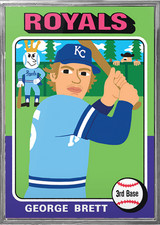 Topps Project 2020 *Artist Proof /20* George Brett #102 by KEITH SHORE