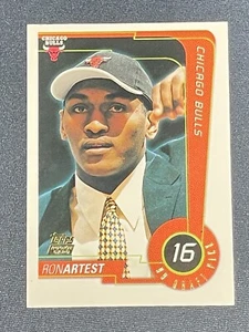 1999 TOPPS 99’ DRAFT PICKS ROOKIE Ron Artest RC Chicago Bulls #16 113 - Picture 1 of 6