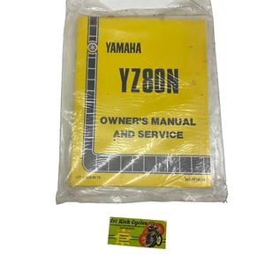 NOS YAMAHA 1980's YZ80N MOTORCYCLE OWNER'S & SERVICE MANUAL SEALED 58T-28199-10 - Picture 1 of 2