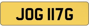 JOGING JOG JAGUAR cherished private number plate non dateless gold platinum - Picture 1 of 1