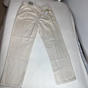 Men’s Vacation Pants Size M Pull-on Cream Color Relaxed Through Hip NWT - Picture 1 of 8