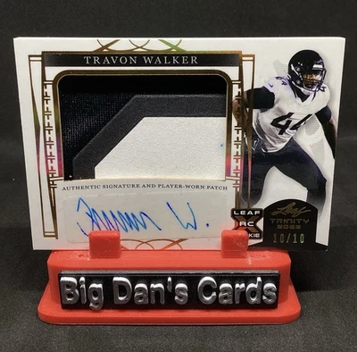 2022 Leaf Trinity - Patch Auto TRAVON WALKER #PA-TW1 Gold /10 (AU, MEM, RC) RPA - Image 1 of 2