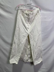 Levi’s Off-White Cotton Ankle Column Skirt Size 30 As Is Condition - Picture 1 of 8