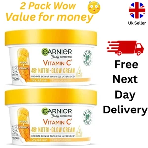 Garnier Body Superfood, Nutri Glow Body Cream Vitamin C & Mango Extract 2X 300ml - Picture 1 of 6