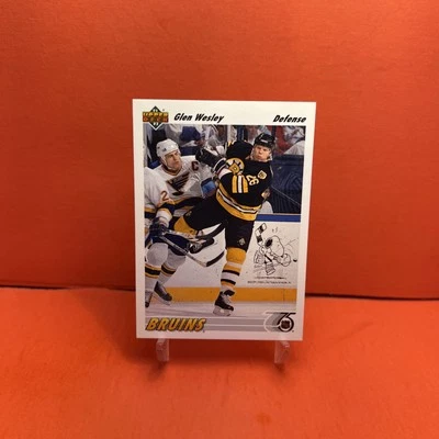 1991-92 Upper Deck Glen Wesley #370 NM Card🦄 - Image 1 of 2