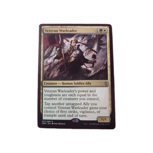 MTG Magic The Gathering Veteran Warleader Human Soldier Card Duel Decks 027/080 - Picture 1 of 2