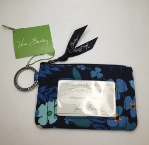 NWT Vera Bradley Coin Purse w/ ID Pocket in Midnight Blues - Picture 1 of 2