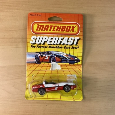 Matchbox '84 Corvette SF13 Chevy Chevrolet Superfast Diecast Vintage 1985 84 - Image 1 of 4